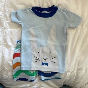 Hanna Andersson Bunny shorts PJs size 2T